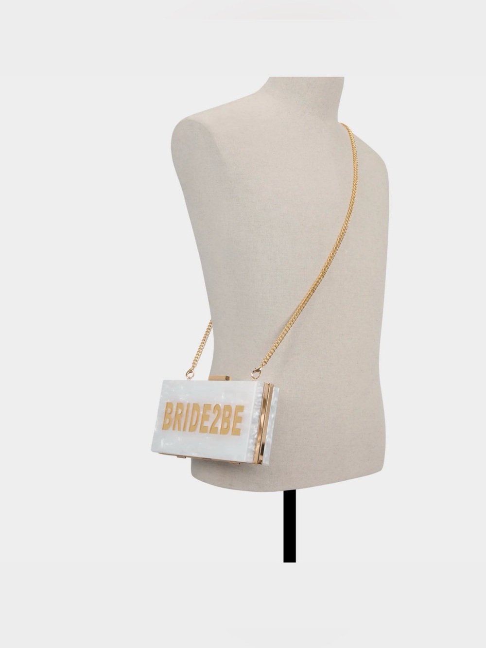 Hard shell clutch bag